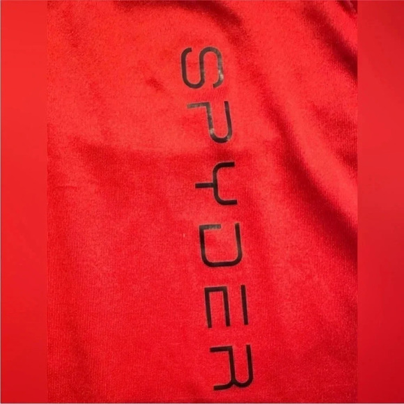 Spyder Boys Rashguard Tee- Red Size Large - Picture 3 of 6